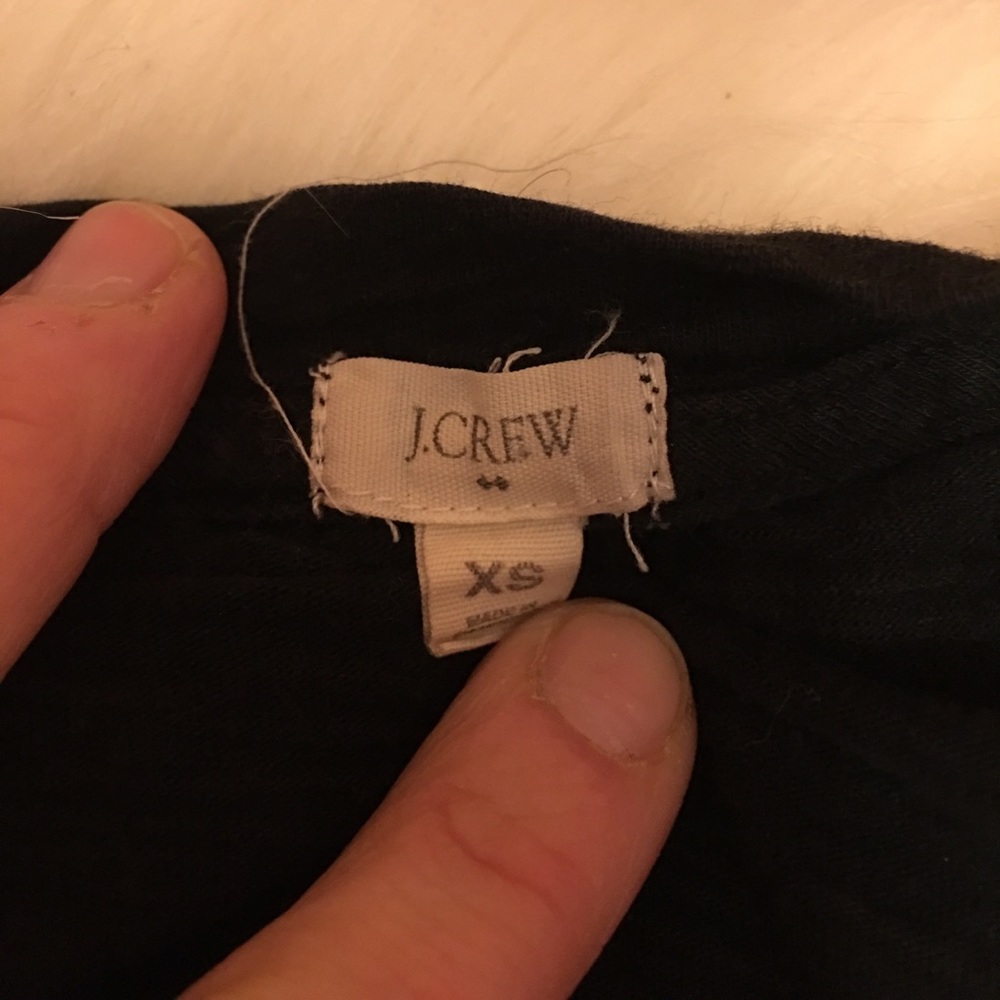 Sale☘️JCREW Basic black V Neck - Picture 2 of 6